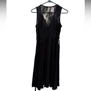 Forever 21 Black Lace Midi Dress